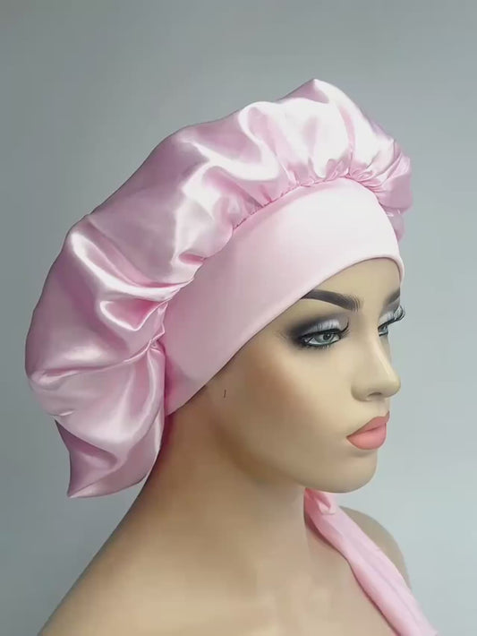 Satin bonnet silk